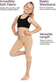 img 1 attached to 🩴 Stretch Comfort Cotton Leggings: Ideal Medium Girls' Clothing for Ultimate Leggings Comfort