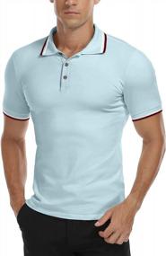 img 3 attached to Stay Stylish And Comfortable With MLANM Men'S Slim-Fit Polo Shirts