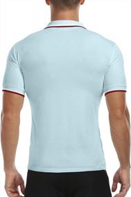 img 1 attached to Оставайтесь стильными и комфортными с мужскими поло-футболками MLANM с узким кроем.