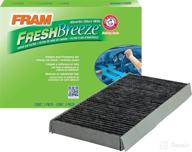 🔍 efficient fram fresh breeze cabin air filter replacement with arm and hammer baking soda for saab vehicles - white, easy install: cf11669 logo