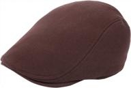 men's flat cap gatsby newsboy ivy irish hats for driving, hunting, and cabbing - wetoo logo