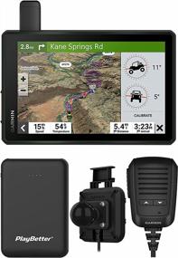 img 4 attached to Garmin Tread SxS Off-Road Navigator RideBetter Bundle 8" Rugged Powersport GPS UTV ATV Trail Group Tracking Ride Radio Maps Routes PlayBetter 5000MAh Portable Charger