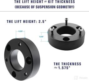 img 3 attached to 🚗 Enhance Your Dodge Ram 1500's Performance with QIYAOFIT Front Leveling Lift Kit - 2.5 inch Compatible for 2006-2021 Models! Grab 2PCS Front Strut Spacer Suspension Lift Kits Now!