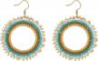 radtengle handmade seed beaded dangle earrings lightweight statement jewelry native american women logo
