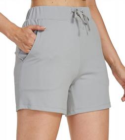 img 3 attached to Stay Comfortable And Stylish With Women'S 5" Hiking Shorts - Perfect For Golf, Athletics, And Outdoor Workouts