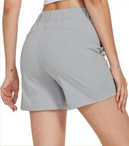 img 2 attached to Stay Comfortable And Stylish With Women'S 5" Hiking Shorts - Perfect For Golf, Athletics, And Outdoor Workouts