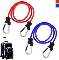 bungee luggage aluminum carabiner secure logo