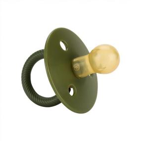 img 3 attached to Safe And Natural: Itzy Ritzy Natural Rubber Pacifiers With Cherry-Shaped Nipple And Large Air Holes, Set Of 2 In Camo & Midnight For Newborns, Ages 0-6 Months