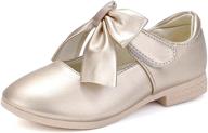 👠 seo-optimized padgene bowknot princess walking wedding girls' shoes with flats логотип