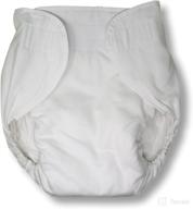 ultimate comfort and protection: incontrol - nighttime fitted cloth diaper - white (medium/large) логотип