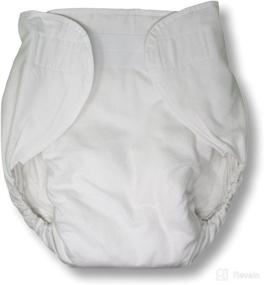 img 4 attached to Ultimate Comfort and Protection: InControl - Nighttime Fitted Cloth Diaper - White (Medium/Large)