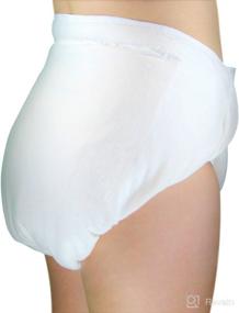 img 1 attached to Ultimate Comfort and Protection: InControl - Nighttime Fitted Cloth Diaper - White (Medium/Large)
