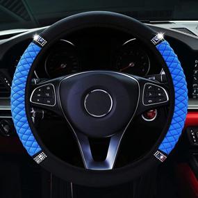 img 3 attached to MYGHSX Microfiber Leather Steering Wheel Cover