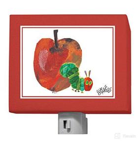 img 1 attached to 🐛 Eric Carle's Oopsy Daisy Night Light: The Very Hungry Caterpillar & Apple - 5" x 4