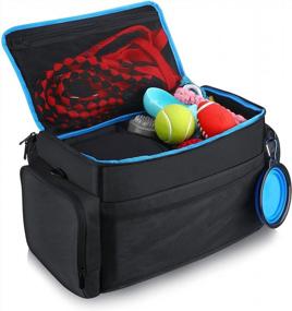 img 1 attached to Ultimate Dog Travel Kit: большой рюкзак с мисками для воды и контейнерами для еды