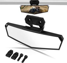 img 4 attached to 🔍 Enhanced Visibility: RERPRO RZR PRO XP Rear View Mirror for Polaris RZR PRO XP / 4 #2883763 - Center Convex High-Definition Race UTV Rearview Mirror (2020-2022 Compatible)