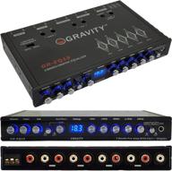 🚘 gravity eq15 1/2 din car audio equalizer eq front, rear +master volume control with up to 9 volts rms of output/three stereo rca output логотип