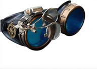 umbrellalaboratory steampunk victorian style goggles with compass design, colored lenses & ocular loupe logo