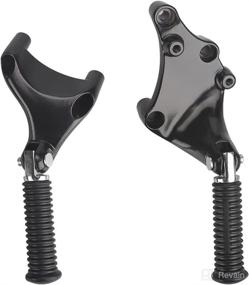 img 1 attached to LKV Rear Passenger Foot Pegs Rests Pedal Replacement for Harley Sportster Iron XL 883 1200 Forty Eight Seventy Two - 2014-2021 Model