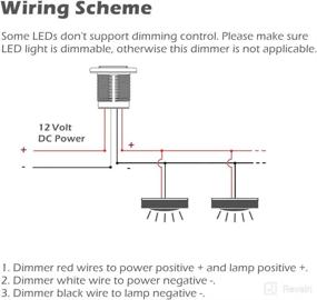 img 2 attached to 🔆 Efficient 12V PWM Dimmer Switch for RVs & Boats - Stainless Push Button, Recessed Mount | DC12V 6A