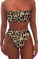 👙 stylish cutiefox waisted swimsuit bandeau - trendy women's clothing for chic swimwear - swimsuits & cover ups logo