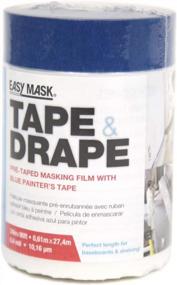 img 4 attached to Effortlessly Protect Your Surfaces With Trimaco Easy Mask Tape & Drape - 2Ft X 90Ft, Blue Tape