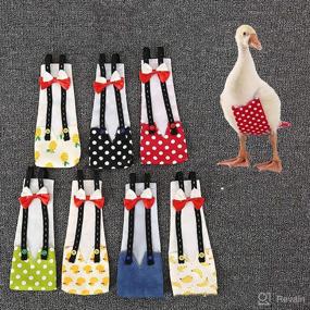 img 3 attached to 🐔 ABCD Chicken Diapers and Duck Diapers - Adjustable, Washable, Reusable, and Stylish Chicken Costumes