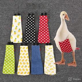 img 2 attached to 🐔 ABCD Chicken Diapers and Duck Diapers - Adjustable, Washable, Reusable, and Stylish Chicken Costumes