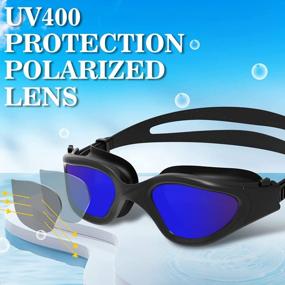 img 3 attached to 🏊 Polarized Swim Goggles - WIN.MAX Anti-Fog, UV Protection, Leak-Free, Clear Vision - Ideal for Men, Women, Adults, and Teens