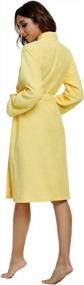 img 3 attached to Women'S Soft Terry Cloth Bathrobe - Lightweight Knee Length Robe By Vislivin