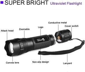 img 1 attached to UV Flashlight Ultraviolet Blacklight Adjustable