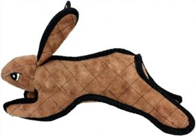 img 2 attached to TUFFY - World'S Tuffest Soft Dog Toy - Barnyard Brown Rabbit - Squeakers - Multiple Layers. Made Durable, Strong & Tough. Interactive Play (Tug, Toss & Fetch). Machine Washable & Floats