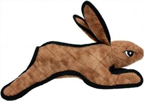 img 4 attached to TUFFY - World'S Tuffest Soft Dog Toy - Barnyard Brown Rabbit - Squeakers - Multiple Layers. Made Durable, Strong & Tough. Interactive Play (Tug, Toss & Fetch). Machine Washable & Floats
