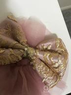 img 1 attached to LZH Princess Bowknot Birthday Wedding Girls' Clothing review by Charlie Powell