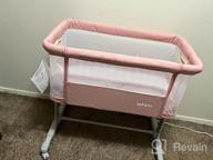 img 1 attached to INFANS 3-In-1 Portable Baby Bassinet Bedside Sleeper With Mattress, Travel Bag, Wheels And Full Mesh, 5 Height Adjustable & Easy To Assemble Cradle Co Sleeper Stationary Rocker (Pink) review by Michael Reese