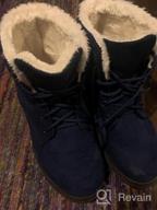 img 1 attached to Warm And Cozy Winter Snow Boots For Women: SHIBEVER Fur Lined Ankle Boots review by Amy Johnson