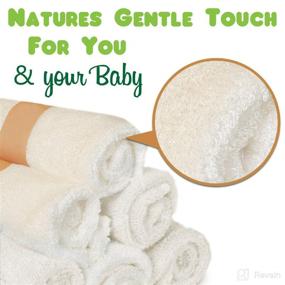 img 1 attached to Organic Bamboo Baby Washcloths WashCloths Baby Care in Bathing
