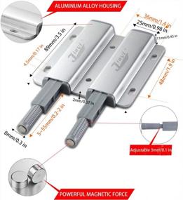 img 2 attached to Secure Your Cabinets With Jiayi Heavy-Duty Metal Door Catches - Double Push To Open Latch For Convenient Drawer Closure And Cabinet Hardware