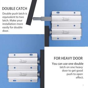 img 1 attached to Secure Your Cabinets With Jiayi Heavy-Duty Metal Door Catches - Double Push To Open Latch For Convenient Drawer Closure And Cabinet Hardware