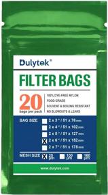 img 4 attached to Dulytek Double-Stitched Nylon Filter Bags - 20 Pack, 25 Micron, 2" X 6", Guaranteed No Blowouts