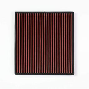 img 1 attached to 🔴 [Washable] High Flow Drop-In Panel Cabin Air Filter | Compatible with Acura MDX, TSX, TL, Honda Accord, Civic, Pilot, CR-V | Red | Pack of 1