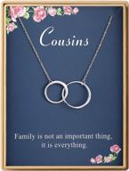sterling silver infinity circle necklace - perfect aunt and niece gift for birthdays and special occasions logo