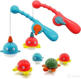 img 4 attached to 🧼 Magnetic Fishing Bathtub Toys for Toddlers - LBKR Tech: Engaging Water Toys for Kids, Enhancing Early Education for 2, 3, 4, 5 Year Old Boys and Girls