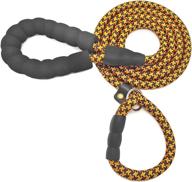 adjustable nylon slip lead dog leash - mycicy heavy duty training leash with soft handle for small, medium, and large dogs logo