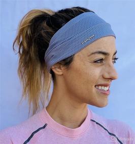 img 1 attached to 👸 Halo Grey Headband Sweatband for Active Women