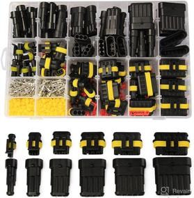 img 3 attached to 🔌 Waterproof Automotive Electrical Connector Terminals Kit - 708Pcs, 43 Kits, Male & Female Pin, Car Motorcycle Marine Truck Boat