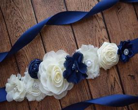 img 2 attached to Womens Bridal Bridesmaid Pregnant Wedding Women's Accessories at Belts