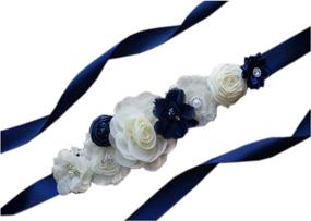 img 1 attached to Womens Bridal Bridesmaid Pregnant Wedding Women's Accessories at Belts