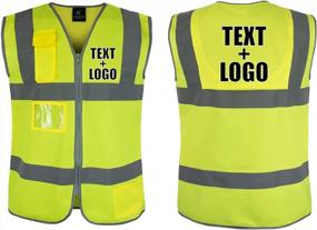 img 4 attached to Stay Safe And Visible With Custom Kolossus Safety Vests - Customize With Your Logo In Yellow And Orange