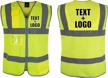 stay safe and visible with custom kolossus safety vests - customize with your logo in yellow and orange logo